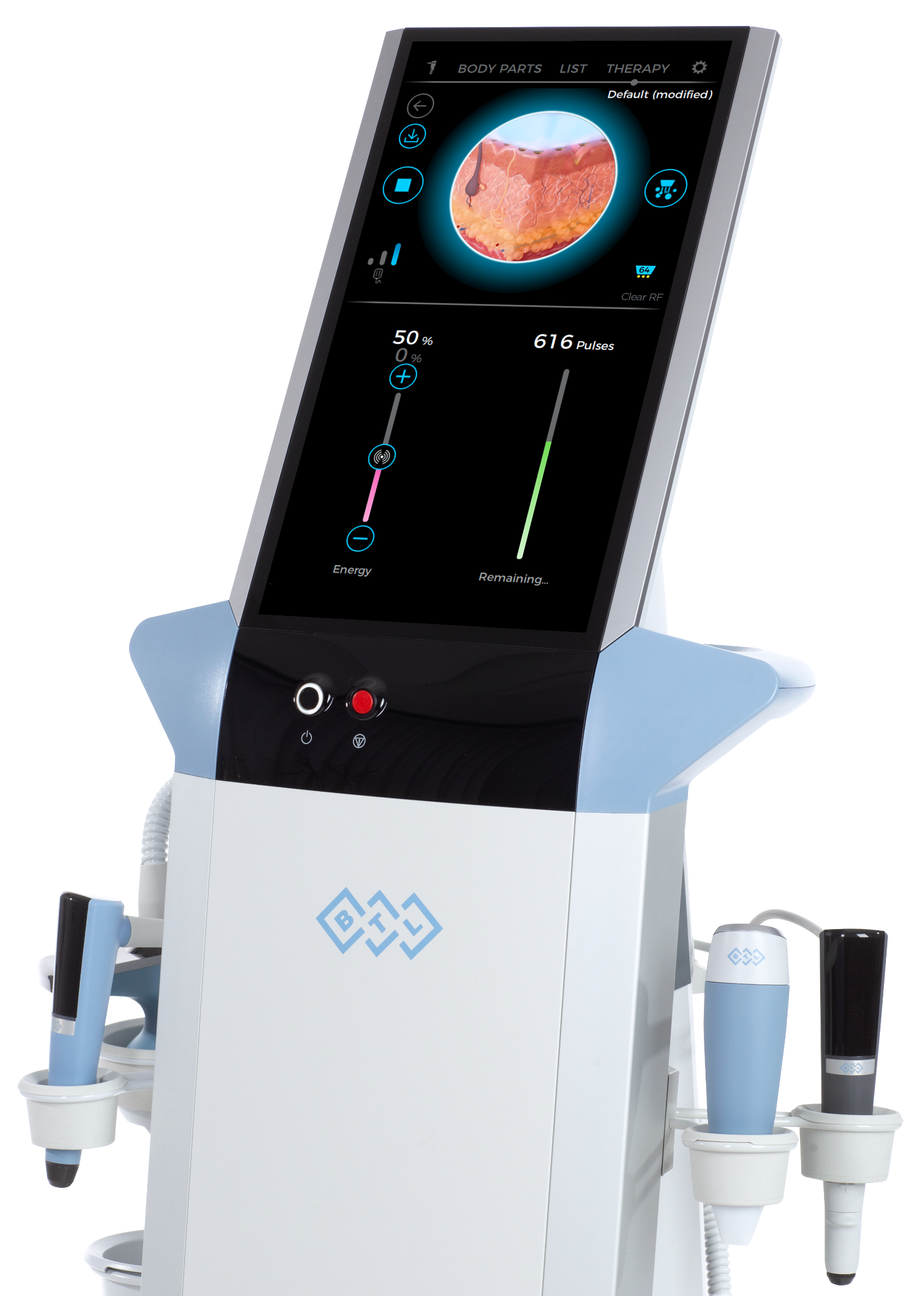 Equipamento EXION — Clínica de Nutrição do Porto Equipamento EXION de radiofrequência monopolar para tratamento de gordura localizada e flacidez da pele.